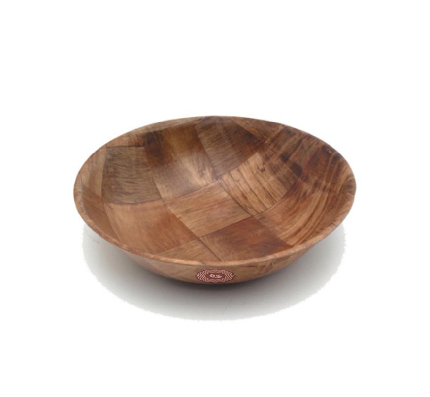 Woven Wooden Bowls (20cm)