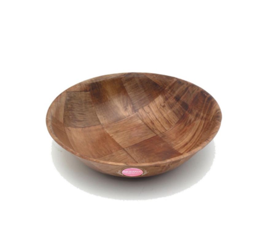 Woven Wooden Bowl (25cm)