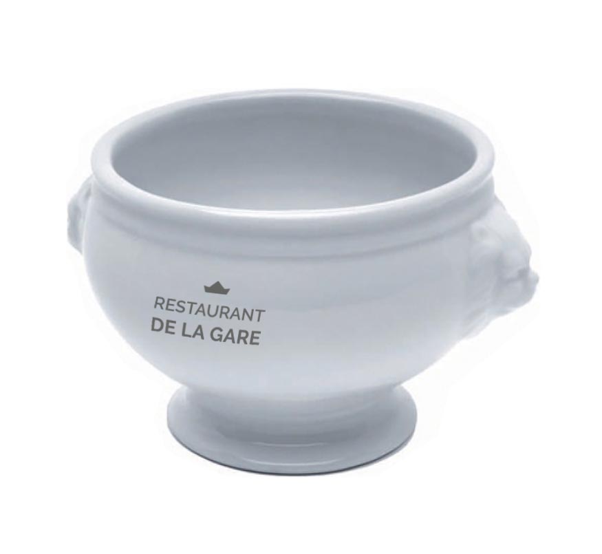 Ceramic Lion-Head Soup Bowl (380ml)