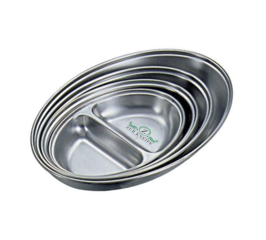 Stainless Steel Oval Vegetable Dish (355mm)