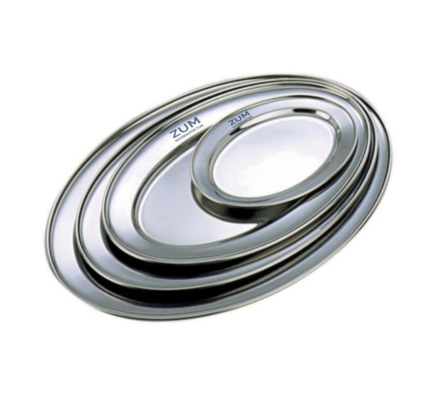 Stainless Steel Undivided Oval Vegetable Dish (254mm)