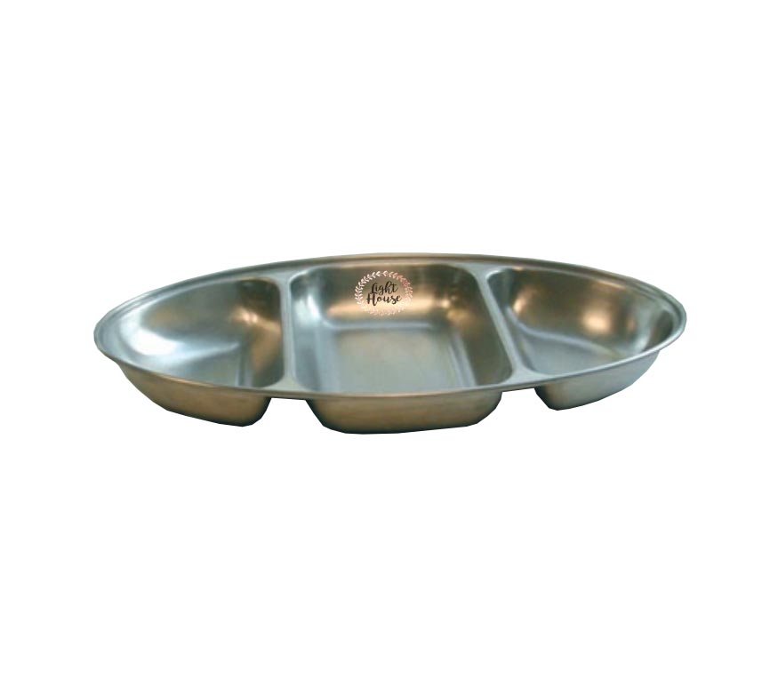 Stainless Steel Oval Vegetable Dish (255mm)
