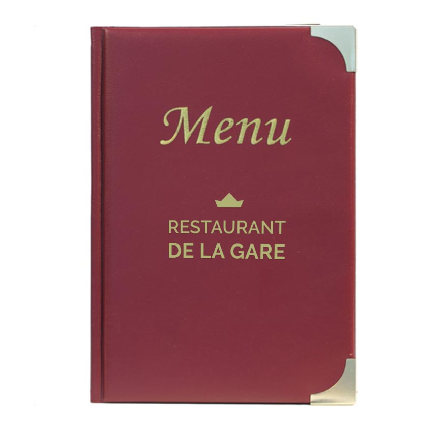 A5 Wine Menu Holder - 8 Pages