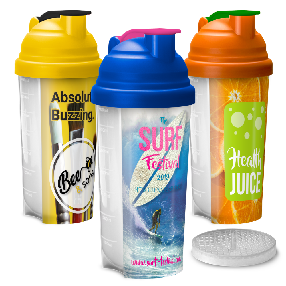 Plastic Gym Protein Shaker Bottle (700ml)