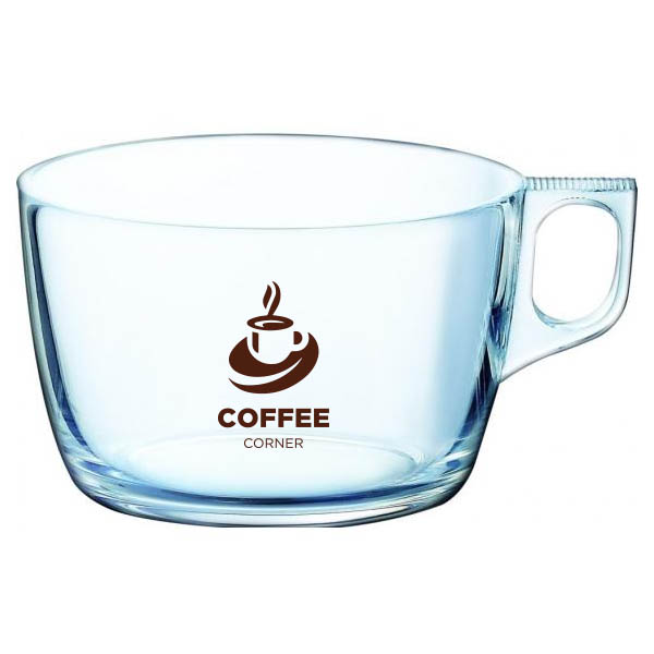Voluto Jumbo Glass Coffee Cup (500ml/17.5oz)