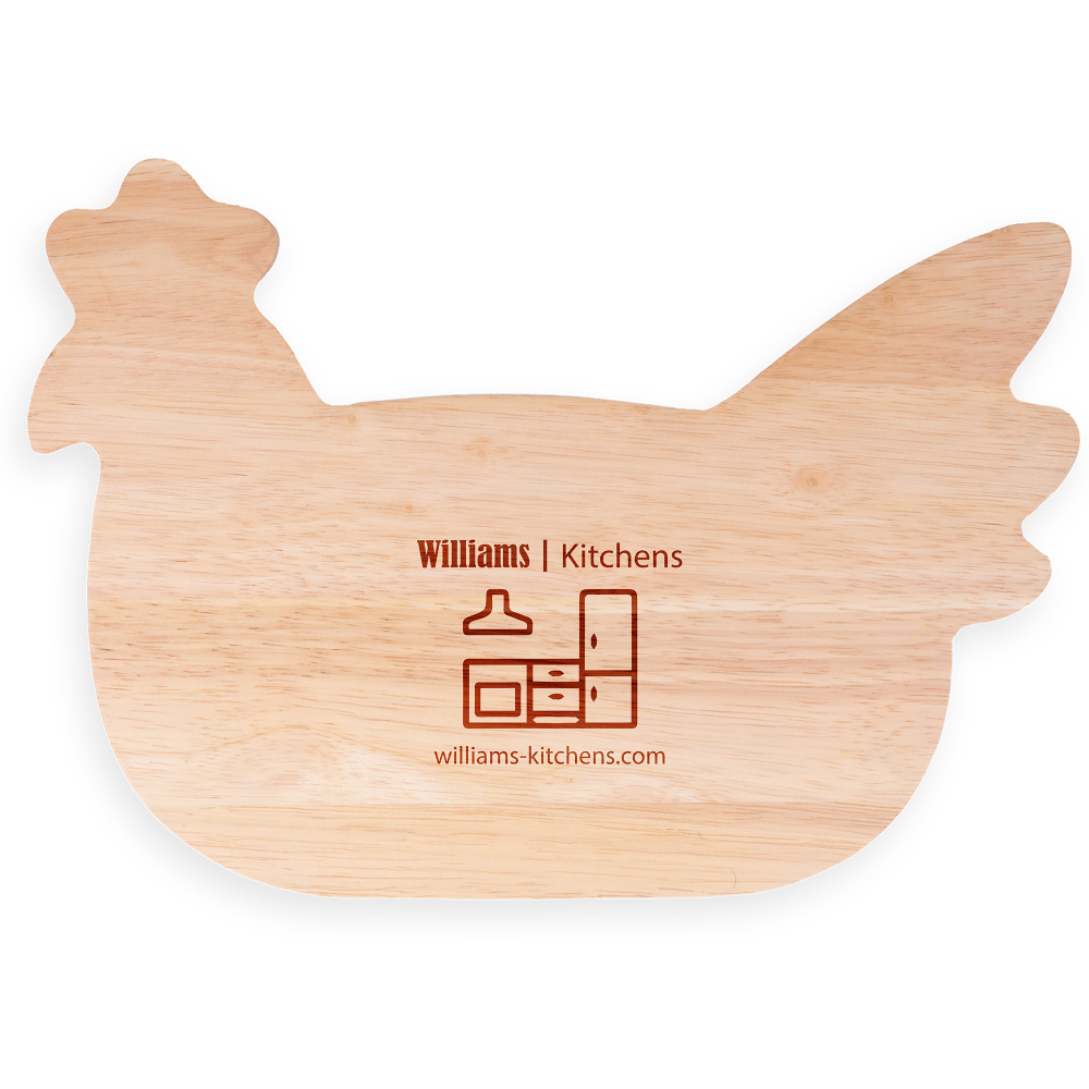 Chicken Shape Wooden Chopping Board (30x20cm)
