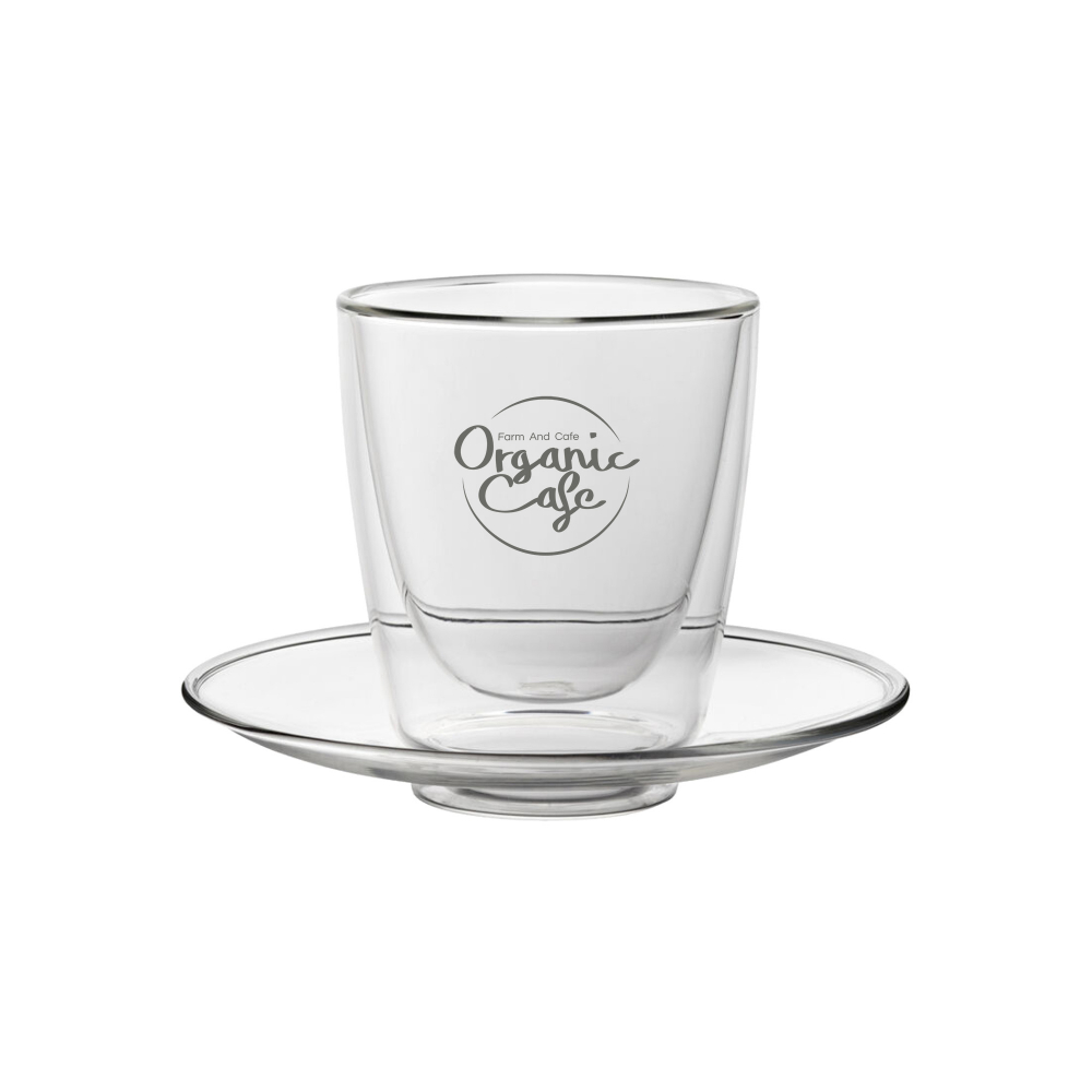Double Walled Cappuccino Set (220ml/7.75oz)