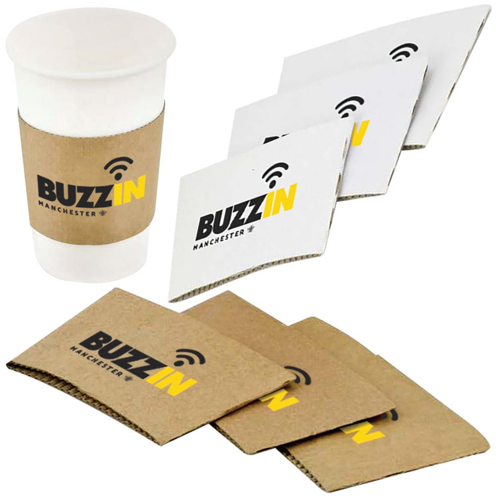 Solid Paper Cup Sleeve (12-16oz/360-480ml)