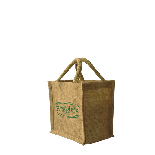 Small Jute Natural Fibre Shopper Bag (30x30x20cm)