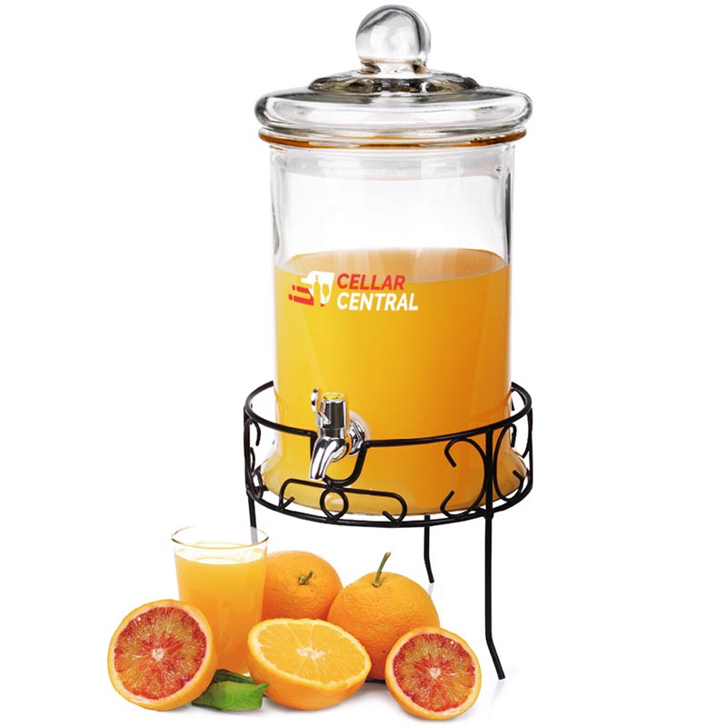 Round Drink Dispenser With Stand (4.8 Litre/168oz)