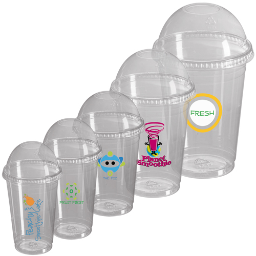 Disposable Plastic Smoothie Cups (Lid Not Included)
