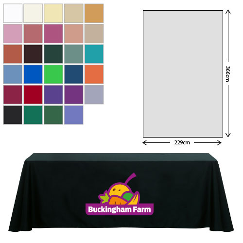 Premium Fabric Tablecloth - 229x366cm (8ft Table - Full Drop)
