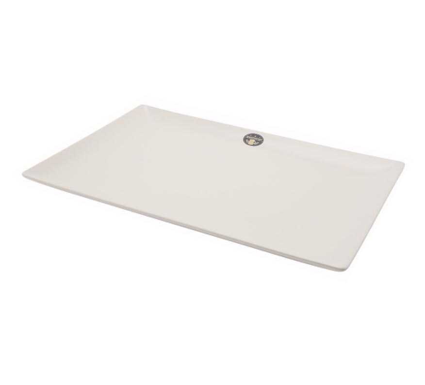 White Luna Rectangular Plate (25x15cm)