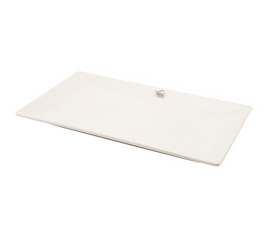 White Luna Rectangular Plate (30x15cm)