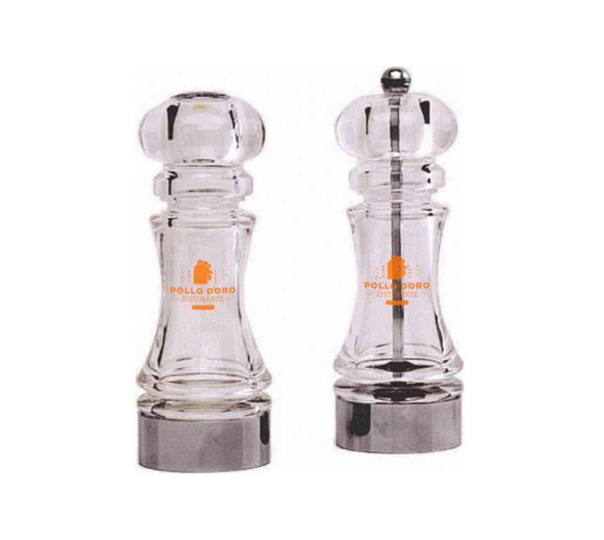 Acrylic Pepper Mill & Salt Shaker Set (15.3cm)