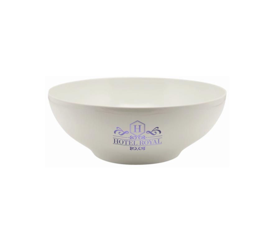 White Melamine Round Bowl (25.7cm)