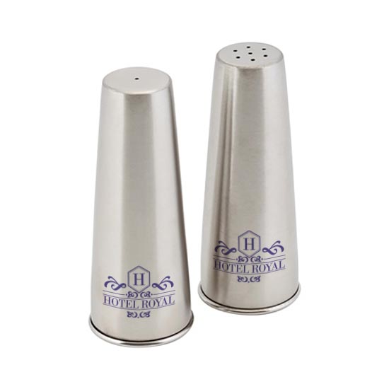 Conical Screw Based Salt And Pepper Set (12cm)