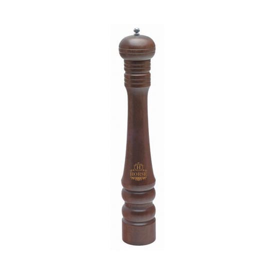 Long Heavy Wood Pepper Mill (23cm)