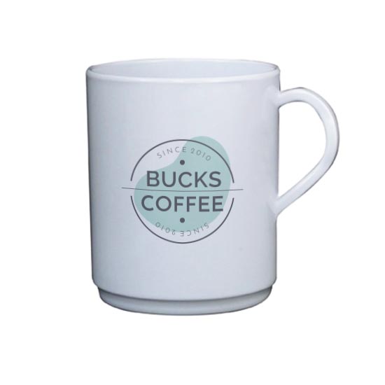 White Melamine Mug (284ml/10oz)