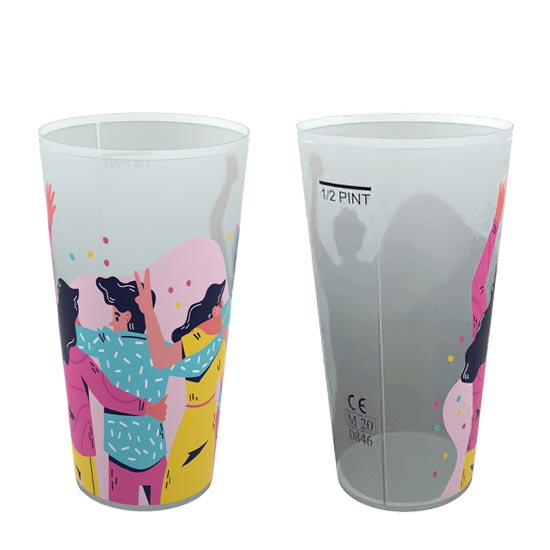 Plastic Festival Cup – Half Pint (Fast delivery)