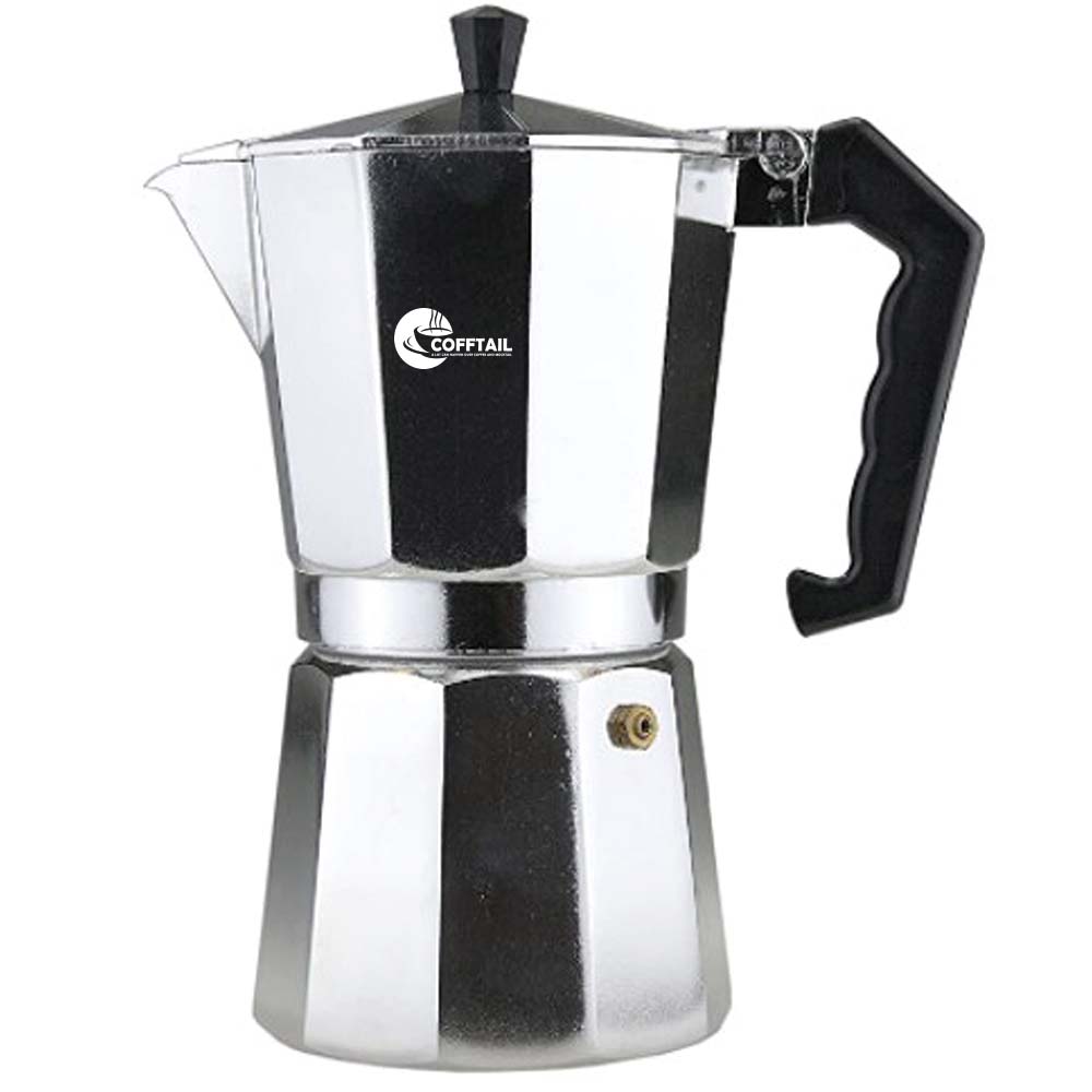 Espresso Stove Top Coffee Maker - Continental Moka Percolator Pot - 2, 6,  9, 12