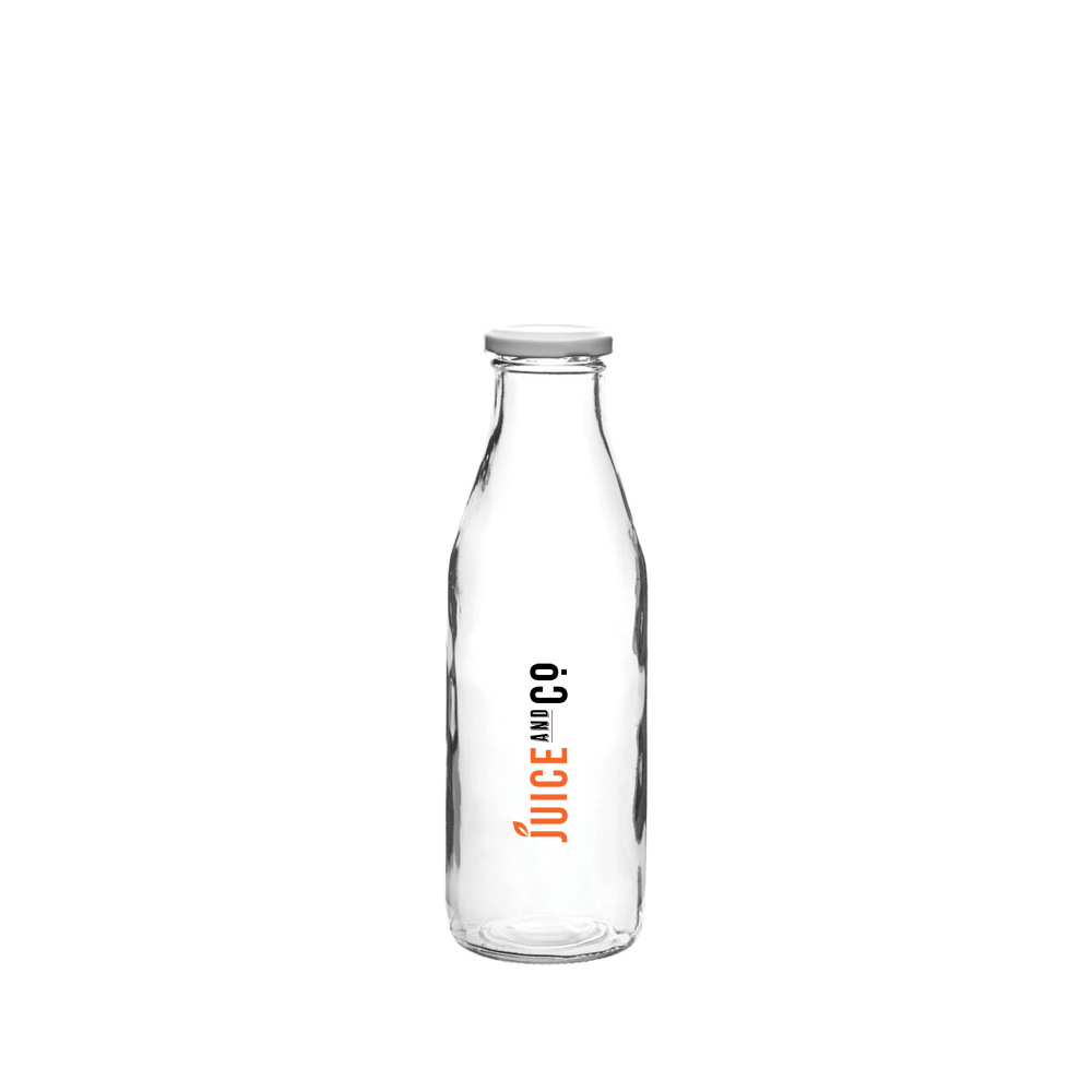 Medium Lidded Glass Water Bottle (0.5Litre/17.5oz)