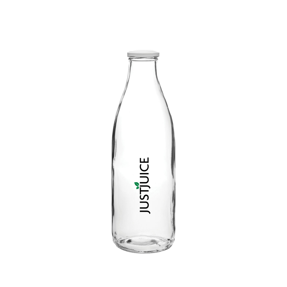 Large Lidded Glass Water Bottle (1 Litre/35oz)