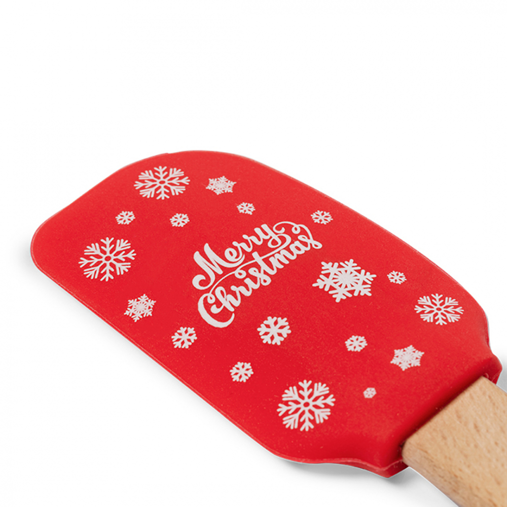Plastic Spatula With Silicone Head – Christmas Edition