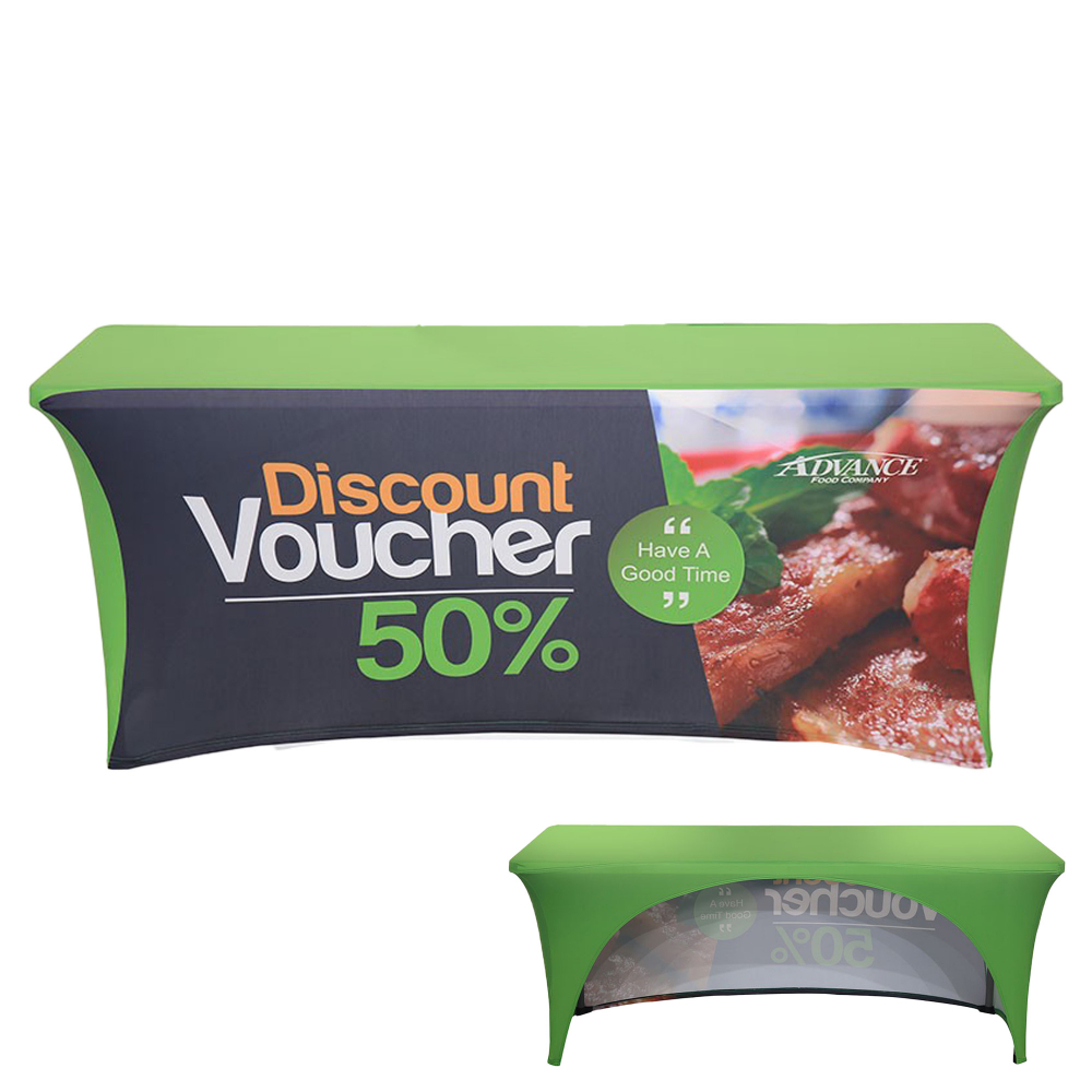 Full Coverage Stretch Tablecloth Open Back (6ft Table)