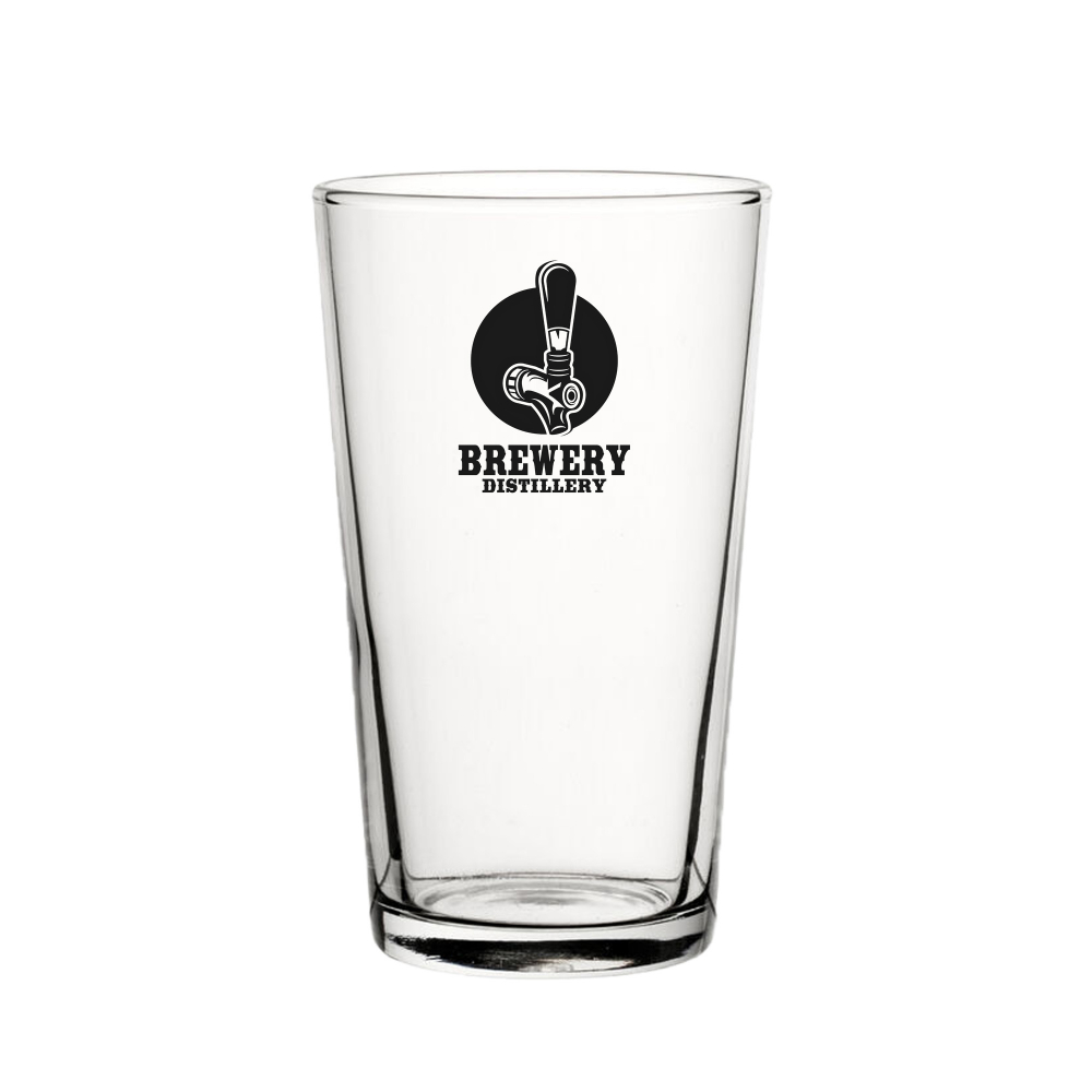 Nucleated Conical Glass - Pint (280ml/10oz)