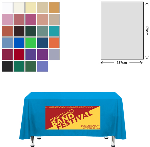Premium Fabric Tablecloth - 138x178cm (4ft Table - Short Drop)