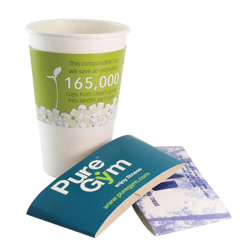 Cup Sleeve - Flat Packed Card - Large 12-16oz