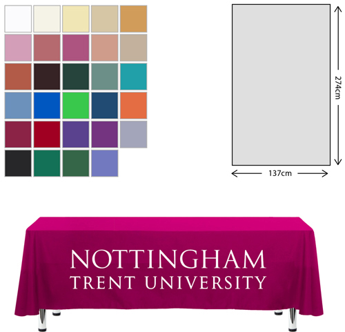 Premium Fabric Tablecloth - 138x275cm (6ft Table - Short Drop)