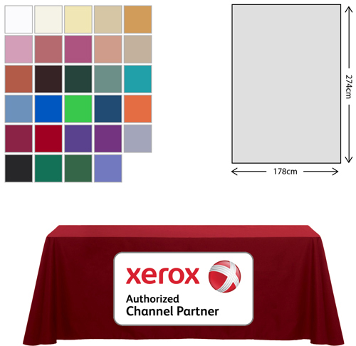 Fabric Rectangular Tablecloth - Standard Size 6 Foot Table (178 X 275cm) *