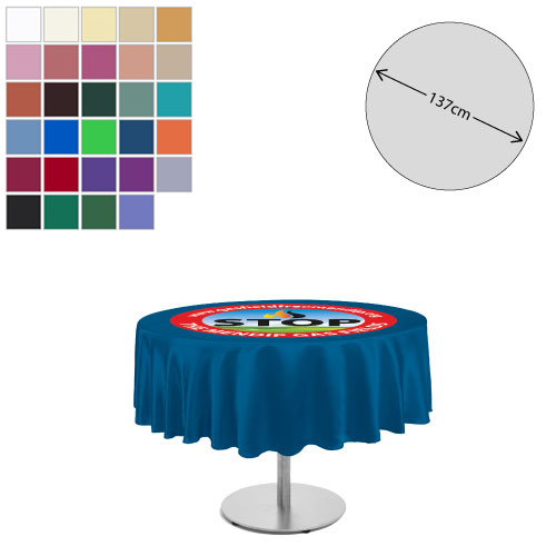 Fabric Tablecloth - Round -  138cm