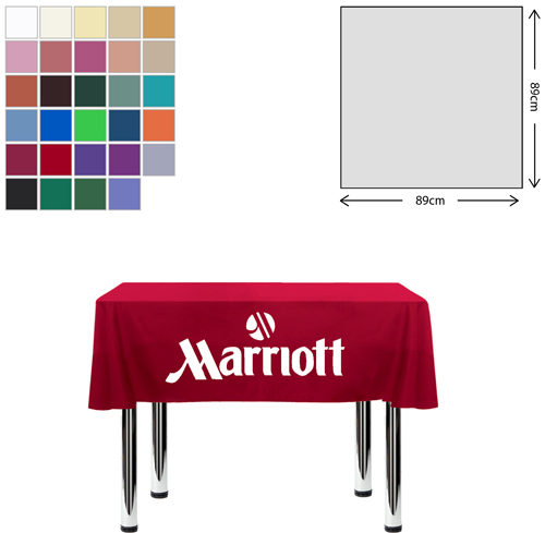 Premium Fabric Tablecloth - Square - 89x89cm (2ft High Table - Short Drop)