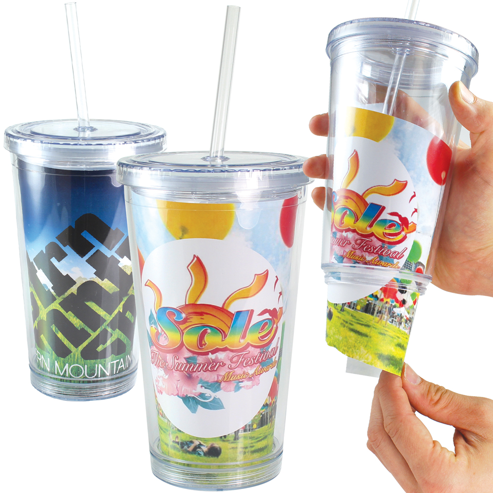 Travel Straw Beaker With Paper Insert (455ml/16oz)