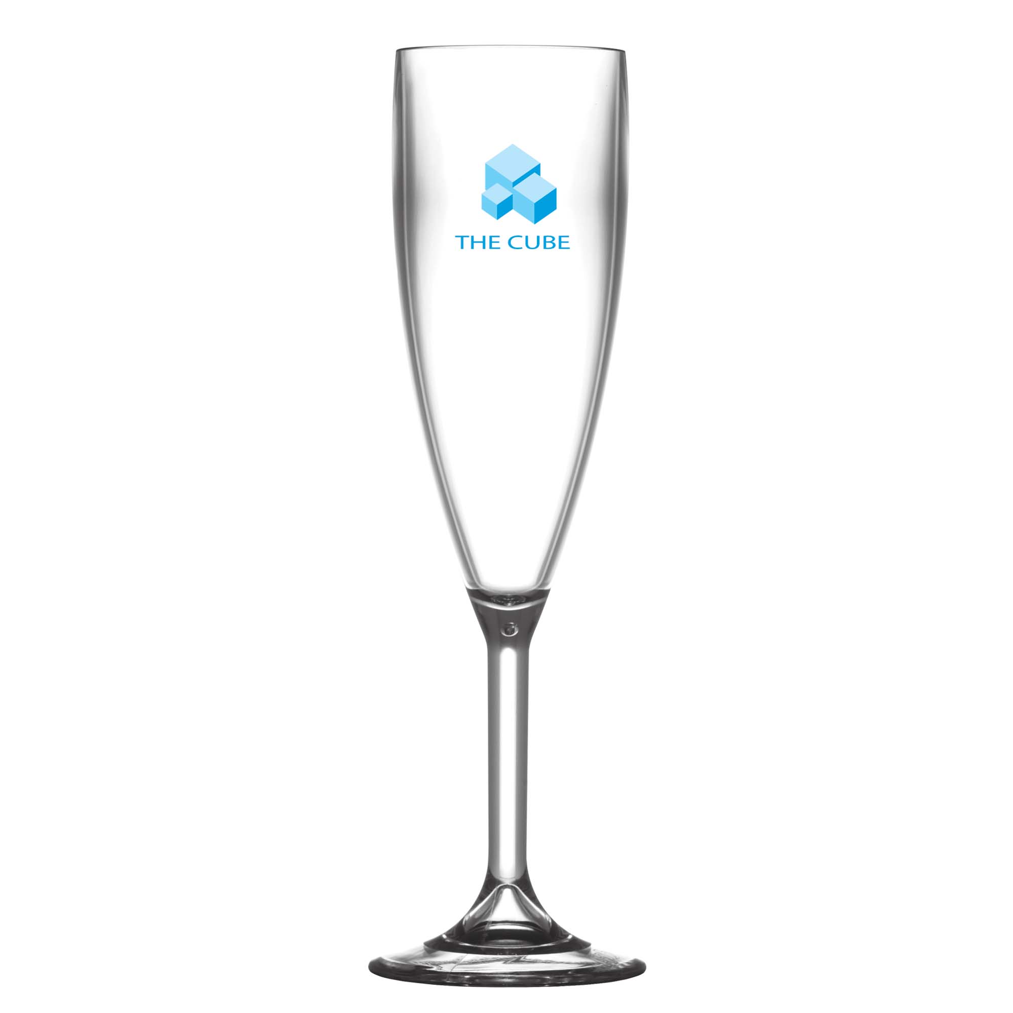 Reusable Plastic Champagne Flute (187ml/6.6oz) Clear