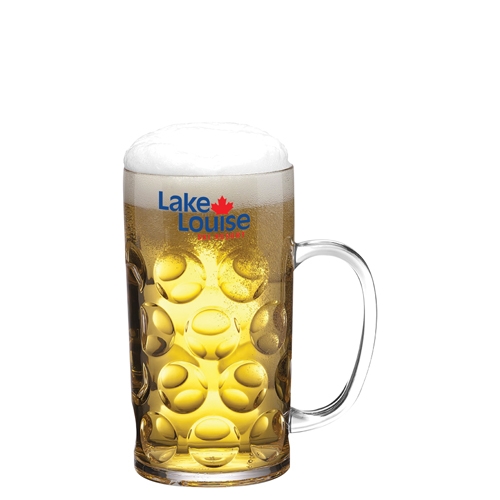 Peohud 6-Pack 20oz Plastic Beer Mugs - Shatterproof Stein Glasses With Handles