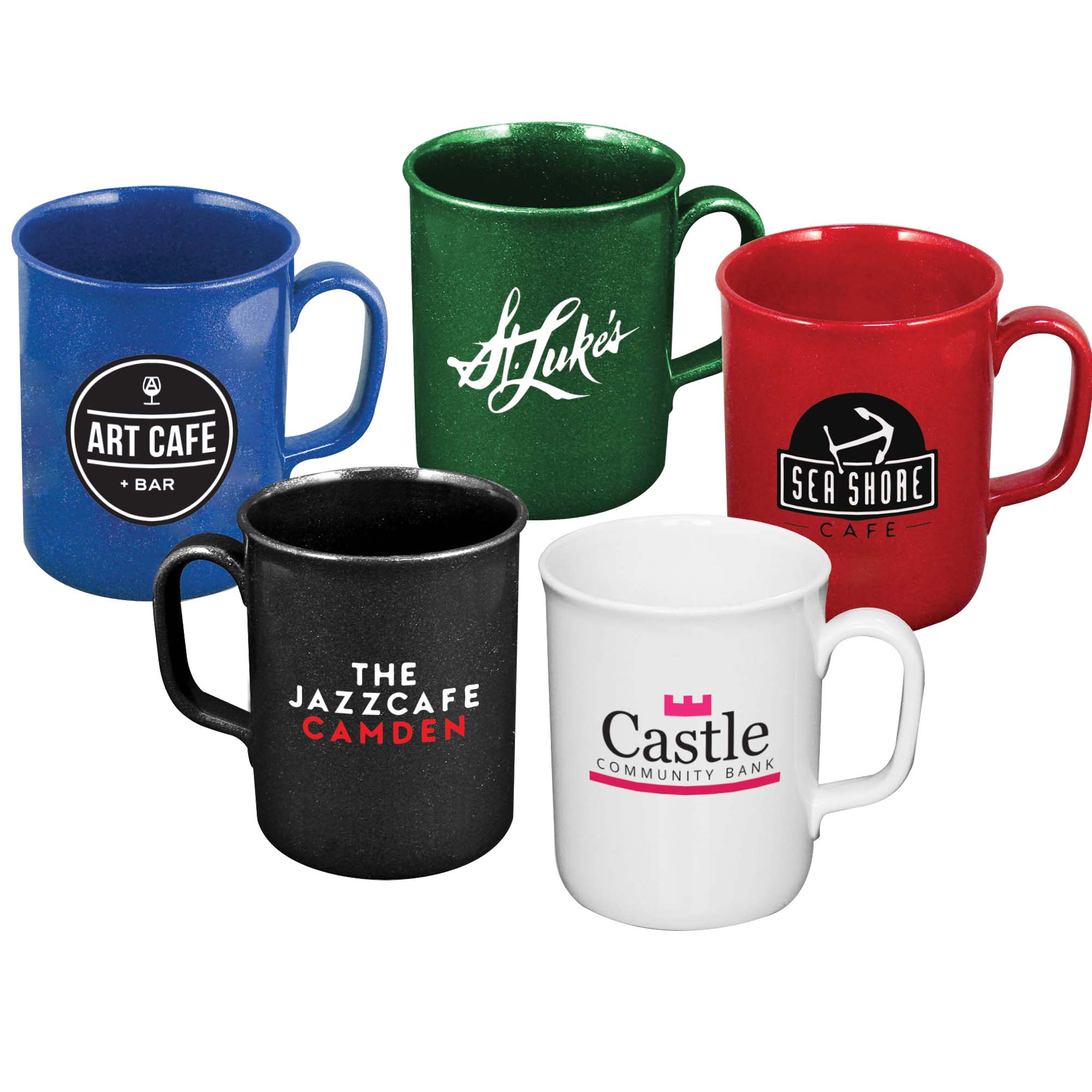 Plastic shop coffee mug