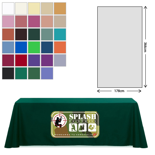 Premium Fabric Tablecloth - 178x366cm (8ft Table - Mid Drop)