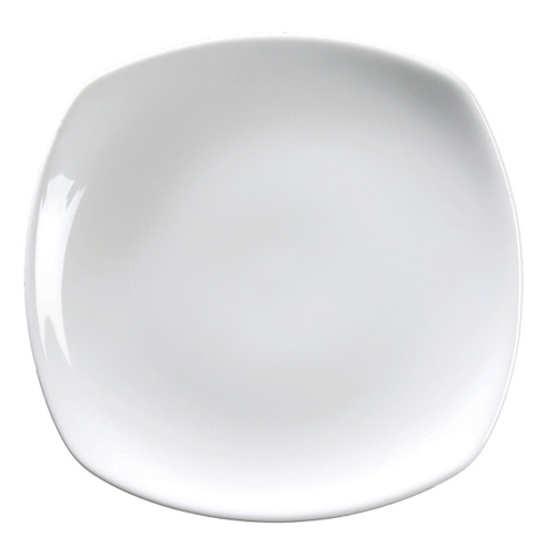 Ceramic Round Edged Square Plate 17cm Promo Catering