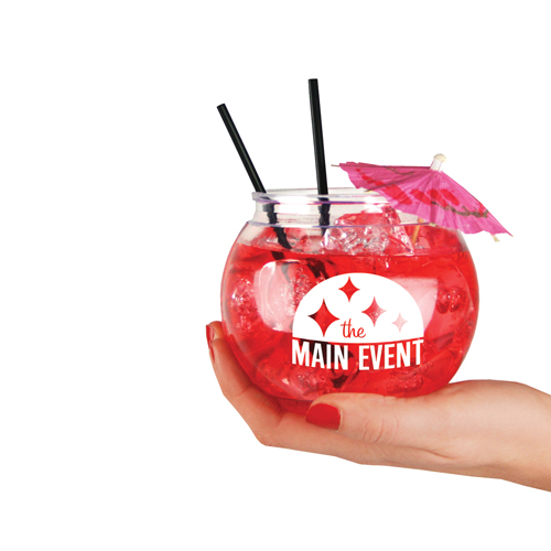 Plastic Mini Cocktail Fish Bowl  (568ml/20oz)
