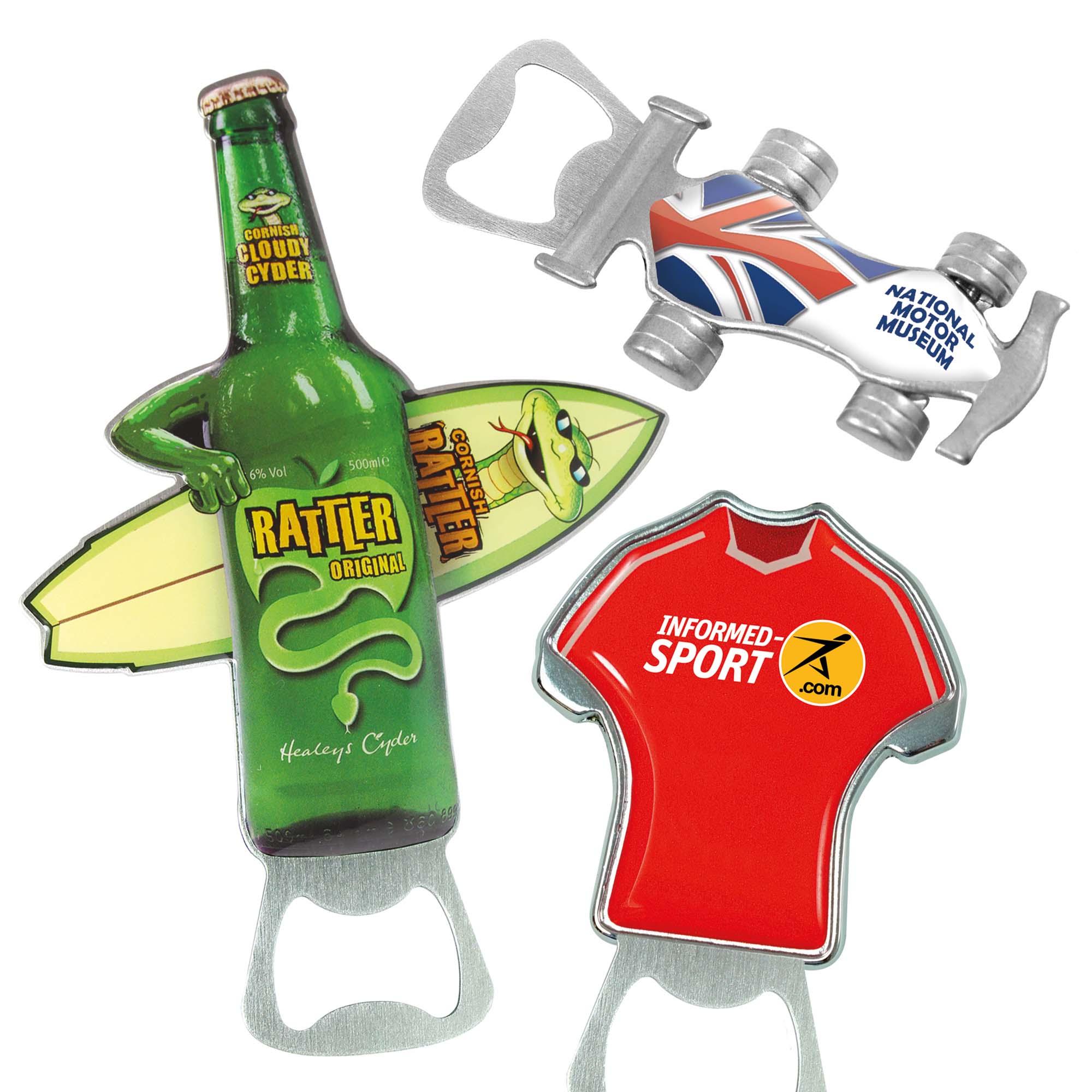 Custom Shape Bottle Openers