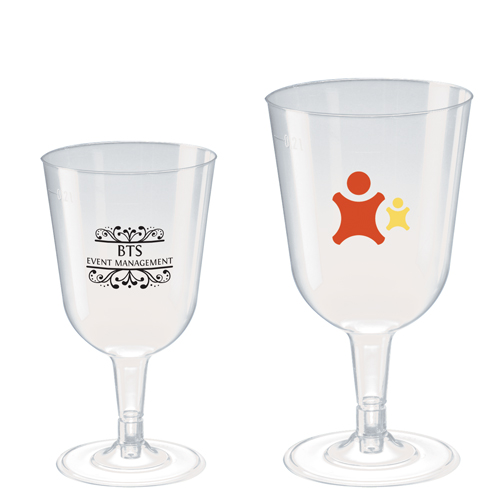 Disposable 2 Piece Wine Glasses