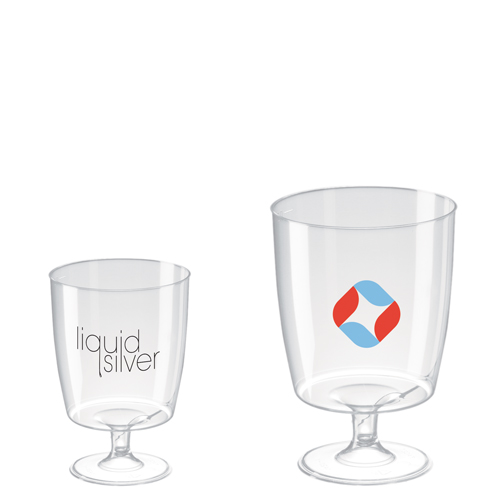 Disposable Plastic 1 Piece Wine Glass