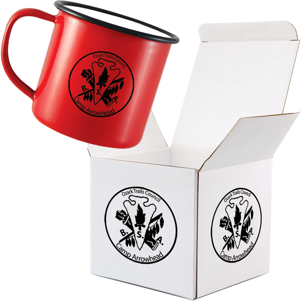 10oz Enamel Mug Individual Dispatch Box - Packed